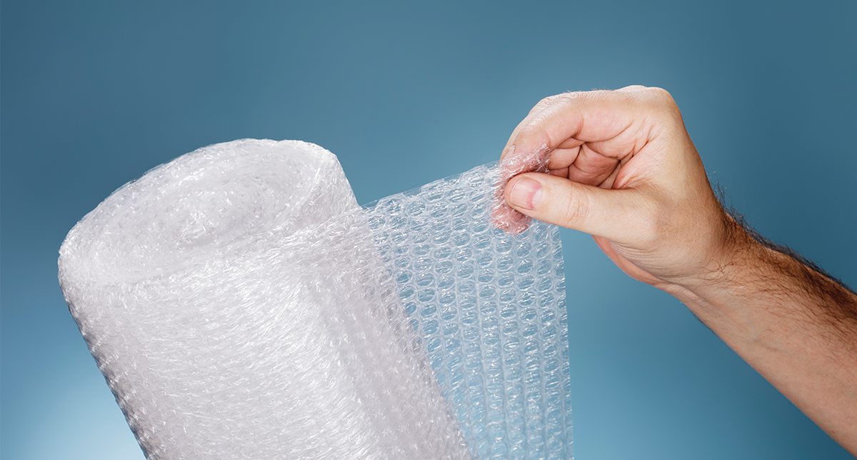 When was bubble clearance wrap invented